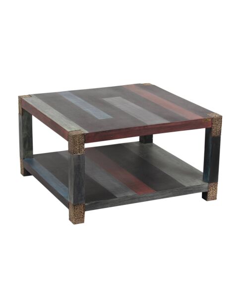 Table basse carrée 80 cm Manguier Pushkar Naturel - 80x80x45 cm