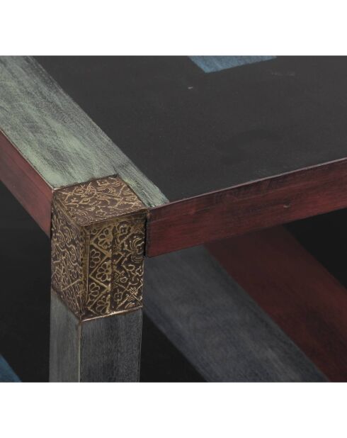 Table basse carrée 80 cm Manguier Pushkar Naturel - 80x80x45 cm