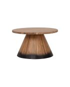 Table basse ronde bois 80 cm Acacia Dimona Naturel - 80x80x45 cm