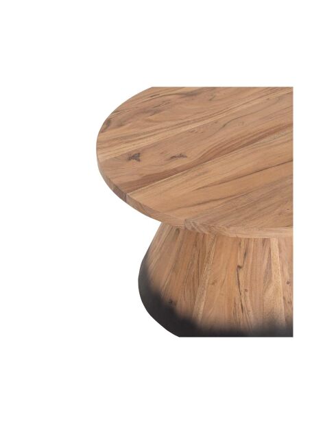 Table basse ronde bois 80 cm Acacia Dimona Naturel - 80x80x45 cm
