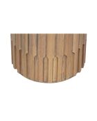 Table d'appoint ronde pour canapé Chêne Dalta Marron - 56x56x56 cm