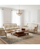 Table basse 110x110 cm Acacia Kavish II Marron - 110x110x40 cm