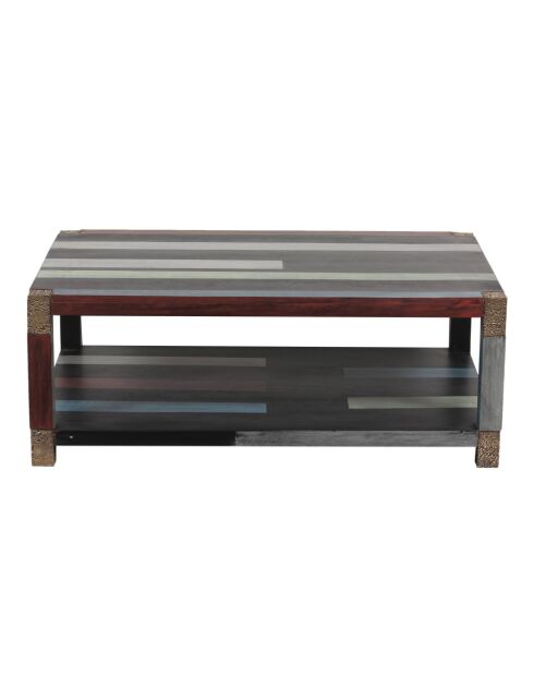 Table basse rectangulaire 120x80cm Manguier Pushkar Naturel - 120x80x45 cm