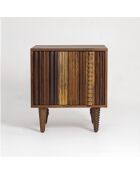 Chevet 1 porte droit Manguier Ramon Naturel - 45x40x50 cm