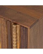 Chevet 1 porte droit Manguier Ramon Naturel - 45x40x50 cm