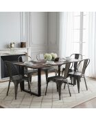 Table de repas 200 cm en manguier Manguier Kfir II Naturel - 200x100x76 cm