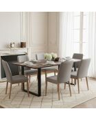 Table de repas 200 cm en manguier Manguier Kfir II Naturel - 200x100x76 cm