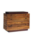 Commode bois massif bicolore 3T Manguier Herods Naturel - 115x46x87 cm