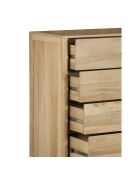 Commode 5T Mango Matan Beige - 91x51x127 cm