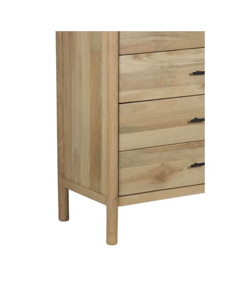 Commode 5T Mango Matan Beige - 91x51x127 cm