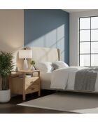 Table de chevet 2T Mango Matan Beige - 57x40x57 cm