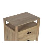 Table de chevet 2T Mango Matan Beige - 57x40x57 cm