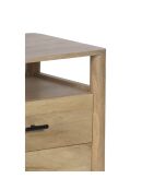 Table de chevet 2T Mango Matan Beige - 57x40x57 cm
