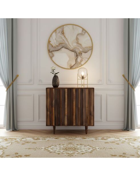 Buffet haut manguier massif Manguier Ramon Naturel - 100x45x100 cm