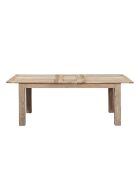 Table à manger plateau cannage 180 rallonge 40 Acacia Tatoo II Beige - 180x90x77 cm