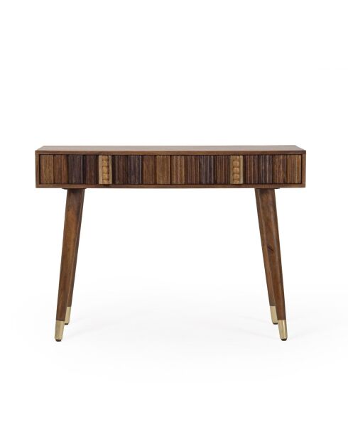 Console tendance 2 tiroirs Manguier Ramon Naturel - 110x40x75 cm