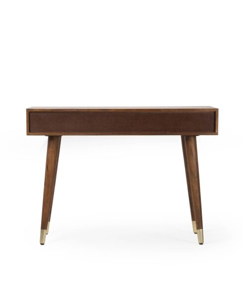 Console tendance 2 tiroirs Manguier Ramon Naturel - 110x40x75 cm