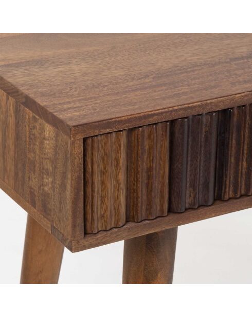 Console tendance 2 tiroirs Manguier Ramon Naturel - 110x40x75 cm