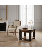 Bout de canapé Bois Massif Acacia Moon Marron - 50x50x40 cm