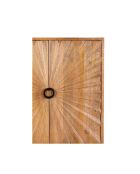 Buffet haut sculpté Manguier Solaris Beige - 100x42x170 cm