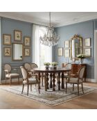 Table de repas ronde 140 cm Manguier Ramon Naturel - 140x140x76 cm