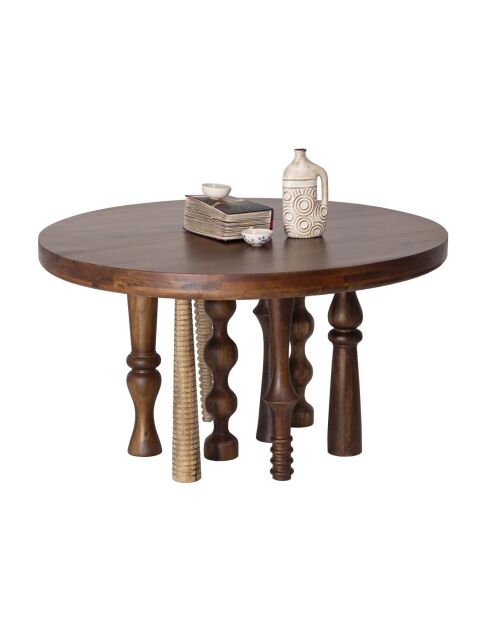 Table de repas ronde 140 cm Manguier Ramon Naturel - 140x140x76 cm