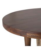 Table de repas ronde 140 cm Manguier Ramon Naturel - 140x140x76 cm