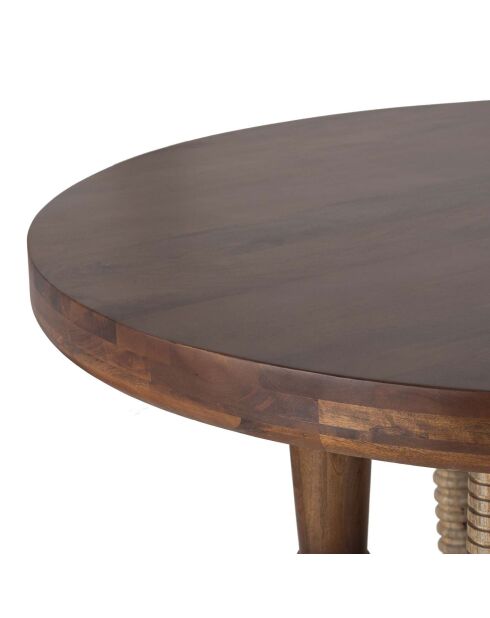 Table de repas ronde 140 cm Manguier Ramon Naturel - 140x140x76 cm