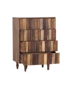 Commode manguier 4 tiroirs Manguier Ramon Naturel - 70x42x100 cm