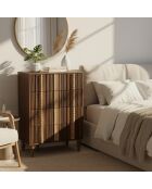 Commode manguier 4 tiroirs Manguier Ramon Naturel - 70x42x100 cm