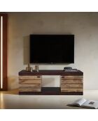 Meuble Tv bois bicolore Manguier Herods Naturel - 140x46x51 cm