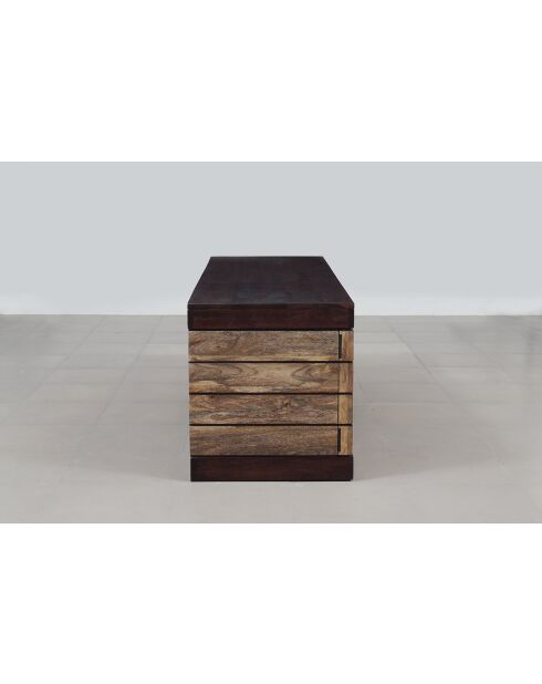 Meuble Tv bois bicolore Manguier Herods Naturel - 140x46x51 cm