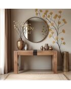 Meuble console Acacia Tatoo Marron - 110x40x75 cm