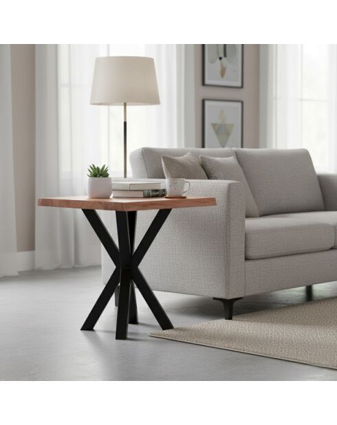 Table d'appoint pour canapé II Acacia Bunting Naturel - 56x56x61 cm