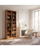 Bibliothèque ouverte échelle 200 cm Acacia Emma II Marron - 100x35x200 cm