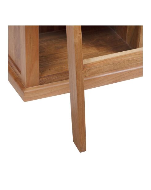 Bibliothèque ouverte échelle 200 cm Acacia Emma II Marron - 100x35x200 cm