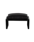 Damo black pouf Leather Noir - 68x46x35 cm