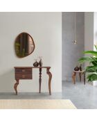 Petite console 2 tiroirs Manguier Ramon Naturel - 95x40x75 cm