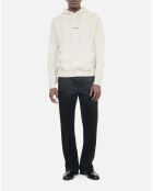 Sweatshirt à capuche Logo écru