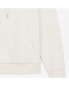 Sweatshirt à capuche Logo écru