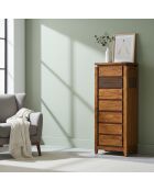 Semainier Acacia Lisboa Marron - 50x40x120 cm