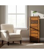 Semainier Acacia Lisboa Marron - 50x40x120 cm