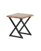 Bout de canapé Acacia Bunting Naturel - 50x50x55 cm