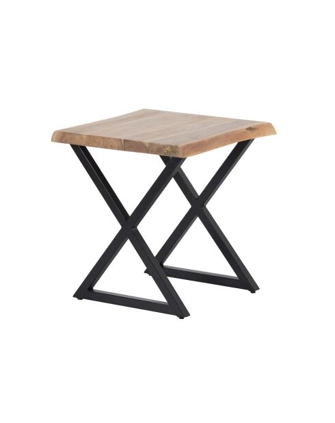 Bout de canapé Acacia Bunting Naturel - 50x50x55 cm