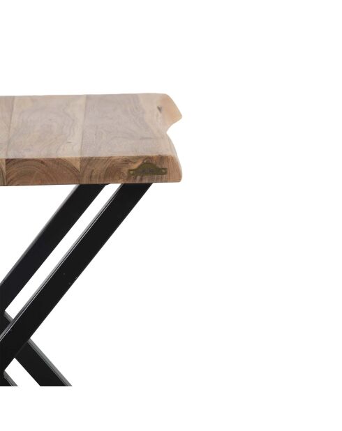 Bout de canapé Acacia Bunting Naturel - 50x50x55 cm