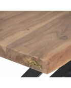 Bout de canapé Acacia Bunting Naturel - 50x50x55 cm