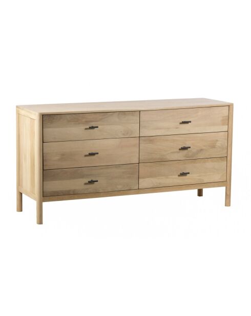 Commode 6T Mango Matan Beige - 168x51x84 cm