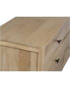 Commode 6T Mango Matan Beige - 168x51x84 cm