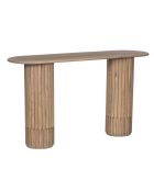 Console ovale Chêne Dalta Marron - 147x41x81 cm