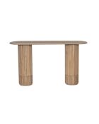 Console ovale Chêne Dalta Marron - 147x41x81 cm